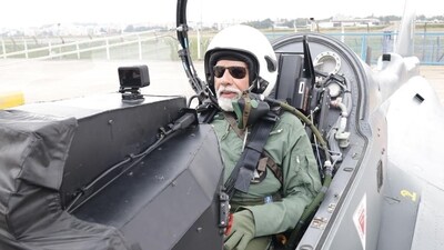 Tejas is a single-engine multi-role fighter aircraft capable of operating in high-threat air environments. It has been designed to undertake the air defence, maritime reconnaissance and strike roles. (NarendraModi/Twitter) Tejas is a single-engine multi-role fighter aircraft capable of operating in high-threat air environments. It has been designed to undertake the air defence, maritime reconnaissance and strike roles. (NarendraModi/Twitter)