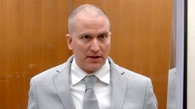FILE - Derek Chauvin, the former Minneapolis police officer convicted of murdering George Floyd, was stabbed by another inmate and seriously injured Friday, Nov. 24, 2023, at a federal prison in Arizona, a person familiar with the matter told The Associated Press. (Court TV via AP, Pool, File) (AP) FILE - Derek Chauvin, the former Minneapolis police officer convicted of murdering George Floyd, was stabbed by another inmate and seriously injured Friday, Nov. 24, 2023, at a federal prison in Arizona, a person familiar with the matter told The Associated Press. (Court TV via AP, Pool, File) (AP)