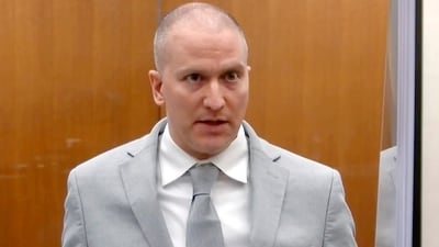 FILE - Derek Chauvin, the former Minneapolis police officer convicted of murdering George Floyd, was stabbed by another inmate and seriously injured Friday, Nov. 24, 2023, at a federal prison in Arizona, a person familiar with the matter told The Associated Press. (Court TV via AP, Pool, File) (AP) FILE - Derek Chauvin, the former Minneapolis police officer convicted of murdering George Floyd, was stabbed by another inmate and seriously injured Friday, Nov. 24, 2023, at a federal prison in Arizona, a person familiar with the matter told The Associated Press. (Court TV via AP, Pool, File) (AP)