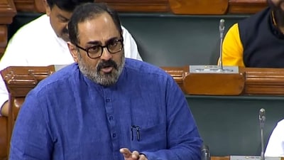 Minister of State for Skill Development and Entrepreneurship Rajeev Chandrashekar (ANI File) Minister of State for Skill Development and Entrepreneurship Rajeev Chandrashekar (ANI File)