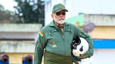 In another post on X, Modi wrote, “Flying in Tejas today, I can say with immense pride that due to our hard work and dedication, we are no less than anyone in the world in the field of self-reliance.” (NarendraModi/Twitter) In another post on X, Modi wrote, “Flying in Tejas today, I can say with immense pride that due to our hard work and dedication, we are no less than anyone in the world in the field of self-reliance.” (NarendraModi/Twitter)