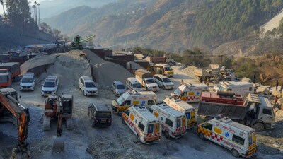 The Uttarakhand tunnel rescue operation has come to a halt as the rescuers are exploring the next possible actions with the auger machine giving in. (PTI) The Uttarakhand tunnel rescue operation has come to a halt as the rescuers are exploring the next possible actions with the auger machine giving in. (PTI)