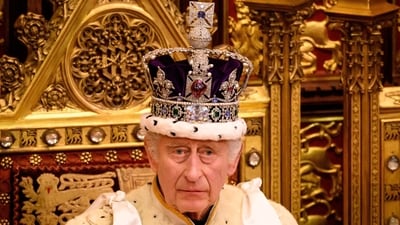 FILE PHOTO: Britain's King Charles III attends the State Opening of Parliament in the House of Lords Chamber, in London, Britain, November 7, 2023. Leon Neal/Pool via REUTERS/File Photo (via REUTERS)
