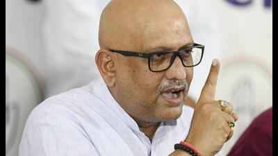 Uttar Pradesh Congress Committee (UPCC) president Ajay Rai. (HT file)