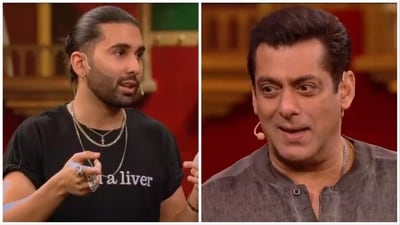 Orry and Salman Khan in the latest promo of Bigg Boss. Orry and Salman Khan in the latest promo of Bigg Boss.