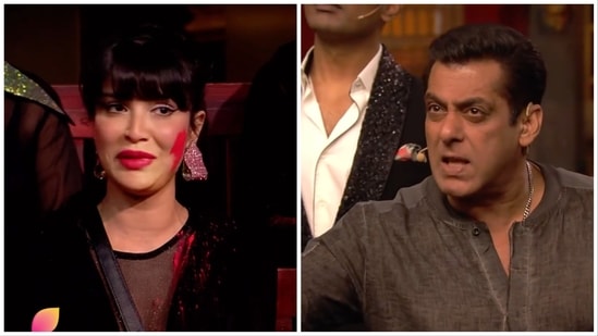 Khanzaadi looked frustrated after getting scolded by Salman Khan once again.