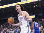 Nov 25, 2023; Oklahoma City, Oklahoma, USA; Oklahoma City Thunder guard Josh Giddey. Mandatory Credit: Alonzo Adams-USA TODAY Sports