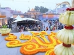 Kashi Vishwanath Temple complex on Sunday. Kashi Vishwanath Temple complex on Sunday.