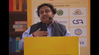 Best-selling author Ashwin Sanghi at Literati 2023 at Lake Club, Chandigarh (HT Photo) Best-selling author Ashwin Sanghi at Literati 2023 at Lake Club, Chandigarh (HT Photo)