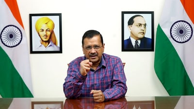 Delhi chief minister Arvind Kejriwal addresses a press conference, in New Delhi on Sunday. (ANI) Delhi chief minister Arvind Kejriwal addresses a press conference, in New Delhi on Sunday. (ANI)