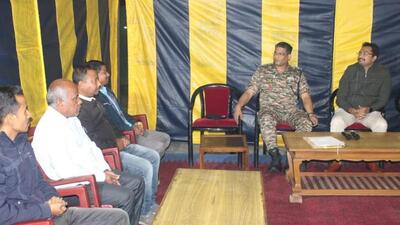 Family members of ULFA-I cadres meeting police and Army personnel in various parts of Assam (HT Photo/Sourced) Family members of ULFA-I cadres meeting police and Army personnel in various parts of Assam (HT Photo/Sourced)