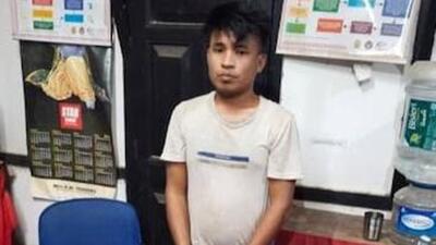 Henlenmang Lhouvum, a resident of Manipur’s Senapati district, was arrested on Saturday night in Assam (HT Photo) Henlenmang Lhouvum, a resident of Manipur’s Senapati district, was arrested on Saturday night in Assam (HT Photo)