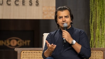 Ola founder Bhavish Aggarwal speaks at the 12th edition of INSIGHT: The DNA of Success, held at the Isha Foundation in Coimbatore. (X/Sadhguru Academy) Ola founder Bhavish Aggarwal speaks at the 12th edition of INSIGHT: The DNA of Success, held at the Isha Foundation in Coimbatore. (X/Sadhguru Academy)