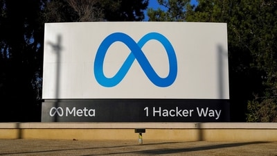 Meta's logo can be seen on a sign at the company's headquarters in Menlo Park, Calif., (AP) Meta's logo can be seen on a sign at the company's headquarters in Menlo Park, Calif., (AP)