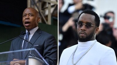 Among the list of defendants are Eric Adams (L) and Sean ‘Diddy’ Combs (R) (Jeenah Moon/Bloomberg, Angela WEISS / AFP) Among the list of defendants are Eric Adams (L) and Sean ‘Diddy’ Combs (R) (Jeenah Moon/Bloomberg, Angela WEISS / AFP)