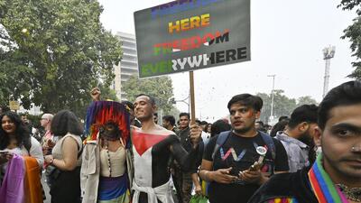 The parade that started at Barakhamba Metro station ended at the Jantar Mantar with performances. (Sanjeev Verma/HT Photo) The parade that started at Barakhamba Metro station ended at the Jantar Mantar with performances. (Sanjeev Verma/HT Photo)