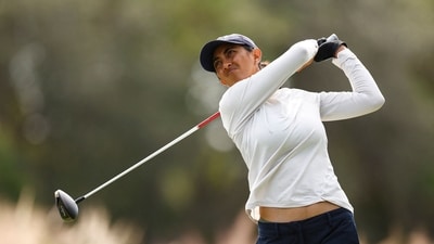 It has been a brilliant season for Aditi with the changes she had made to her swing clearly raising her game to another leve (Getty Images via AFP) It has been a brilliant season for Aditi with the changes she had made to her swing clearly raising her game to another leve (Getty Images via AFP)