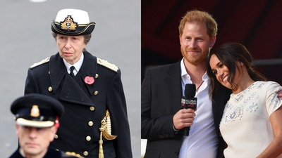 Princess Anne's stabbing influence in Prince Harry & Meghan Markle's Frogmore eviction. (AFP) Princess Anne's stabbing influence in Prince Harry & Meghan Markle's Frogmore eviction. (AFP)