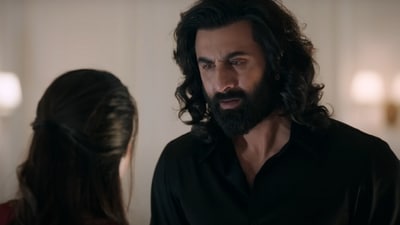 Ranbir Kapoor in a still from Animal trailer. Ranbir Kapoor in a still from Animal trailer.