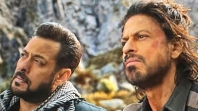 Salman Khan and Shah Rukh Khan will now be seen together in Tiger Vs Pathaan. Salman Khan and Shah Rukh Khan will now be seen together in Tiger Vs Pathaan.