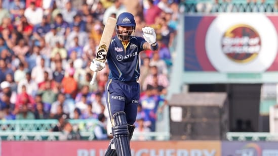 Gujarat Titans skipper Hardik Pandya during IPL 2023 (IPL Twitter)