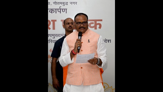 Uttar Pradesh Deputy Chief Minister Brajesh Pathak (HT File Photo)