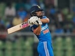 Rinku Singh in action for Team India. Rinku Singh in action for Team India.