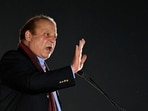 Nawaz Sharif In Pakistan: Pakistan's former Prime Minister Nawaz Sharif addresses his supporters gathered at a park during an event held to welcome him in Lahore.