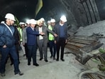 Principal Secretary to Prime Minister PK Mishra visits the Silkyara tunnel in Uttarkashi on Monday. Principal Secretary to Prime Minister PK Mishra visits the Silkyara tunnel in Uttarkashi on Monday.