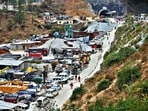 The scale of rescue operations around the Silkyara tunnel in Uttarkashi on Monday. (REUTERS)
