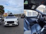 Seld-driving car by Waymo. 