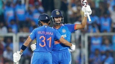 India's Yashasvi Jaiswal celebrates his half-century during 2nd T20I match against Australia at Greenfield International Stadium (ICC Twitter) India's Yashasvi Jaiswal celebrates his half-century during 2nd T20I match against Australia at Greenfield International Stadium (ICC Twitter)