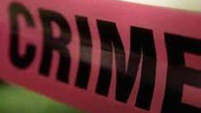 At least 11 rounds were exchanged between the two gangsters and the special cell personnel (HT Photo) At least 11 rounds were exchanged between the two gangsters and the special cell personnel (HT Photo)