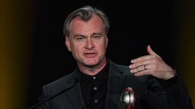 Director Christopher Nolan during the Big Screen Achievement Awards at CinemaCon 2023 in Las Vegas, Nevada, in April 2023. (File Photo/ AFP) Director Christopher Nolan during the Big Screen Achievement Awards at CinemaCon 2023 in Las Vegas, Nevada, in April 2023. (File Photo/ AFP)