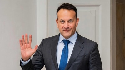 Ireland's Prime Minister Leo Varadkar arrives for a meeting hosted by Denmark on the future of the EU at Christiansborg Castle in Copenhagen, Denmark (AFP)