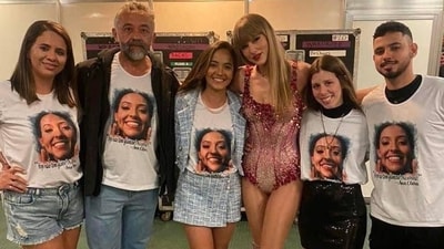 Taylor Swift met with Ana Clara's family (X, formerly Twitter/ Indie 505) Taylor Swift met with Ana Clara's family (X, formerly Twitter/ Indie 505)