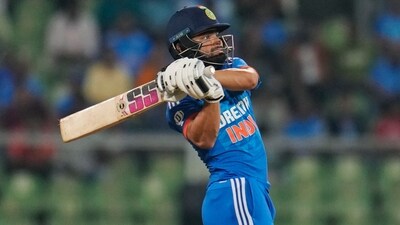 Rinku Singh in action for Team India. (AP) Rinku Singh in action for Team India. (AP)