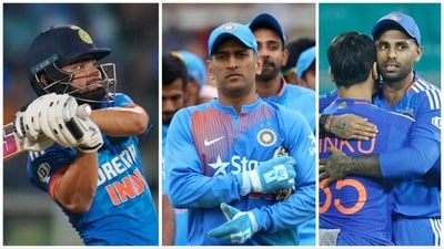 Rinku reminds Suryakumar of Dhoni (ANI-AP-Getty Images) Rinku reminds Suryakumar of Dhoni (ANI-AP-Getty Images)
