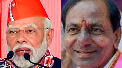 Prime Minister Narendra Modi and Telangana chief minister K Chandrasekhar Rao. Prime Minister Narendra Modi and Telangana chief minister K Chandrasekhar Rao.