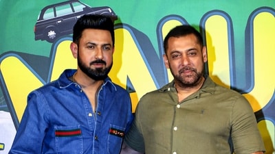 Salman Khan with Gippy Grewal at the trailer launch of the Punjabi film Maujaan Hi Maujaan in Mumbai in September 2023. (File Photo/ PTI) Salman Khan with Gippy Grewal at the trailer launch of the Punjabi film Maujaan Hi Maujaan in Mumbai in September 2023. (File Photo/ PTI)
