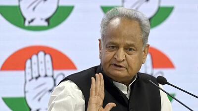 Rajasthan chief minister Ashok Gehlot. (HT PHOTO)