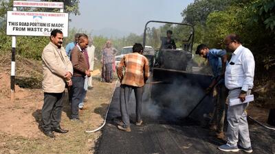 The authority has decided to collect and convert the construction waste, and also plastic waste, into tiles, bricks and other materials to be used in building footpaths and walkways and other such street utilities (HT Archive/representational image) The authority has decided to collect and convert the construction waste, and also plastic waste, into tiles, bricks and other materials to be used in building footpaths and walkways and other such street utilities (HT Archive/representational image)