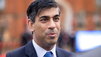 Rishi Sunak Gurpurab Greetings: Rishi Sunak, UK prime minister, speaks to members of the media. (Bloomberg) Rishi Sunak Gurpurab Greetings: Rishi Sunak, UK prime minister, speaks to members of the media. (Bloomberg)