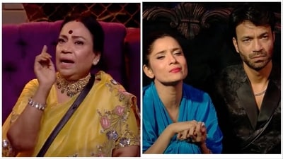 Vicky Jain's mother talked to Ankita Lokhande and him during a new episode of Bigg Boss. Vicky Jain's mother talked to Ankita Lokhande and him during a new episode of Bigg Boss.
