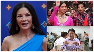 Catherine Zeta-Jones opened up on her memories of watching films like Om Shanti Om and The Lunchbox. Catherine Zeta-Jones opened up on her memories of watching films like Om Shanti Om and The Lunchbox.