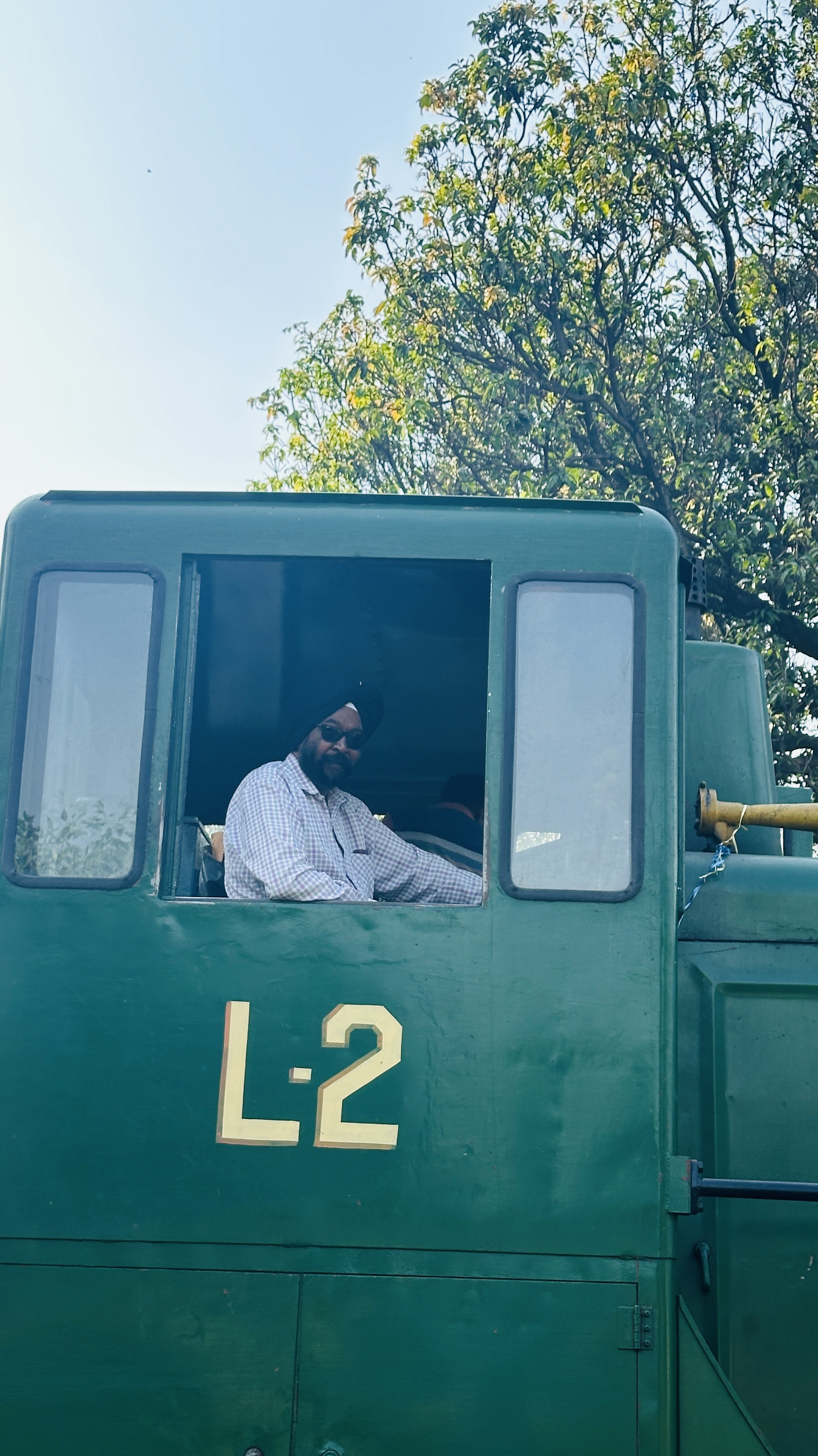 Atma Singh, who has been operating the train for 22 years. Atma Singh, who has been operating the train for 22 years.