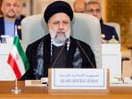 Iran's president Ebrahim Raisi attending an emergency meeting. Iran's president Ebrahim Raisi attending an emergency meeting.