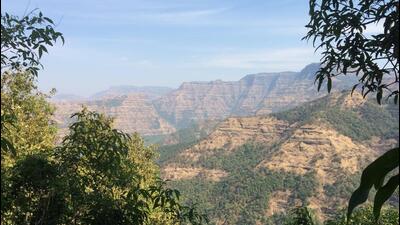 A view of the Deccan Traps region of India, which was formed from lava spewed by volcanic eruptions. (Credit: Paul Renne) A view of the Deccan Traps region of India, which was formed from lava spewed by volcanic eruptions. (Credit: Paul Renne)