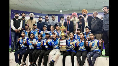 Punjab women clinch 36th Senior National Baseball Championship. (HT PHOTO) Punjab women clinch 36th Senior National Baseball Championship. (HT PHOTO)