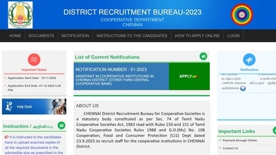 TN Cooperative Bank Recruitment 2023: Apply for 132 Assistant posts till Dec 1 TN Cooperative Bank Recruitment 2023: Apply for 132 Assistant posts till Dec 1